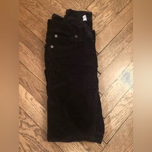 Free People Black Corduroy Skinny Pants